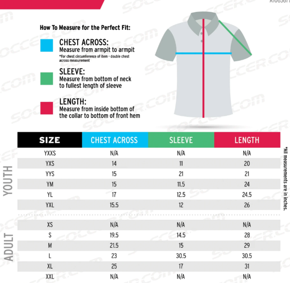 Inscripción y Kit Requerido Para Entreno Global Soccer Academy (Pre Iniciación y Tecnificación Sábados)